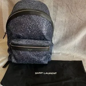 Saint Laurent | Bags | Saint Laurentcity Glitter Blue  display picture 3